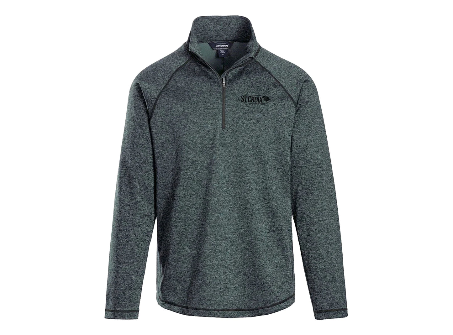 Heather Poly Quarter Zip