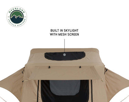 TMBK 3 Person Roof Top Tent with Green Rain Fly