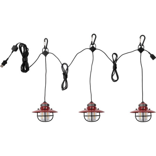 Barebones Living Edison String Lights Red